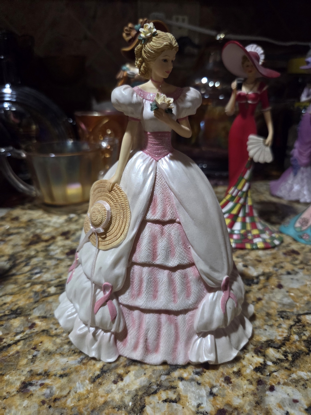 Hamilton Collection The Princess of Hope Princess Figurine in White & Pink